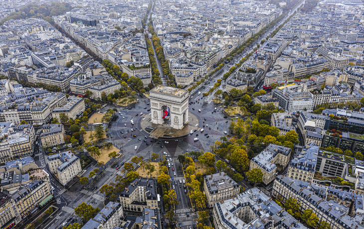 Arc de Triomphe de l’Étoile in Paris, Frankreich