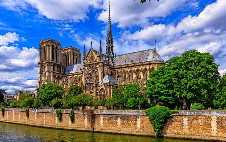 Kathedrale Notre-Dame von der Seine