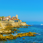 Küste Antibes in Südfrankreich