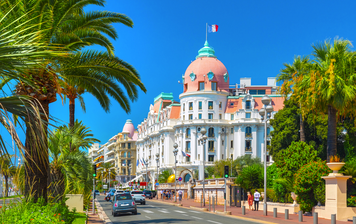 Promenade des Anglais in Nizza, Frankreich mit Mango Tours