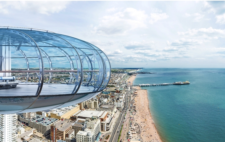 Brighton Strand überblick mit Mango Tours