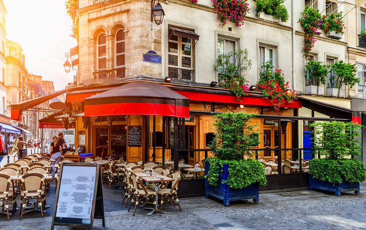 Cafe in Paris bei Stadtrundgang mit Mango Tours