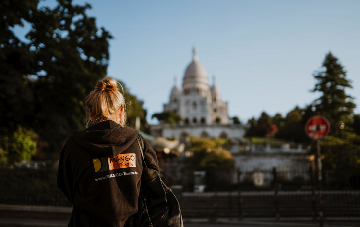 Pariser Basilika Sacre Coeur bei Stadtrundgang mit Mango Tours