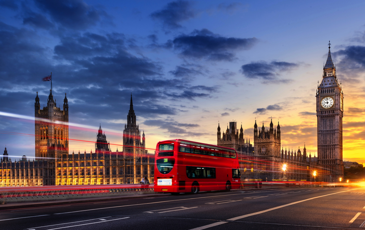 Big Ben im Sonnenuntergang mit Mango Tours