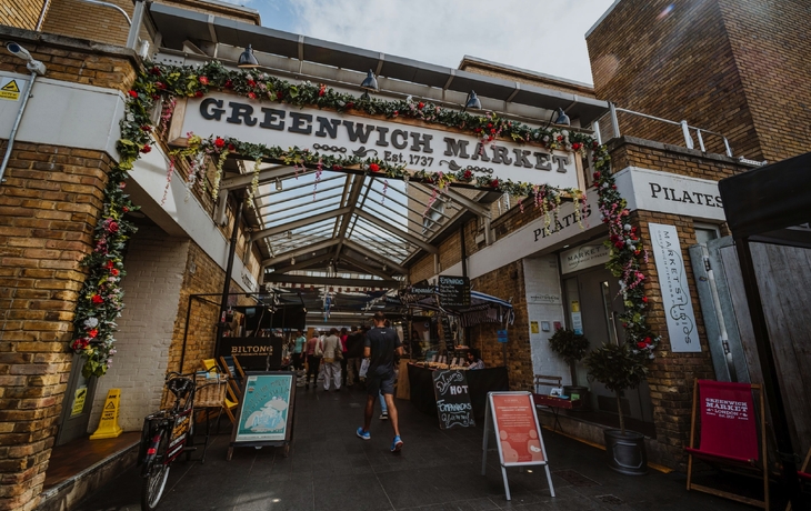 Greenwich Market in London mit Mango Tours