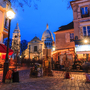 Sacre-Coeur vom Place du Tertre in Montmartre