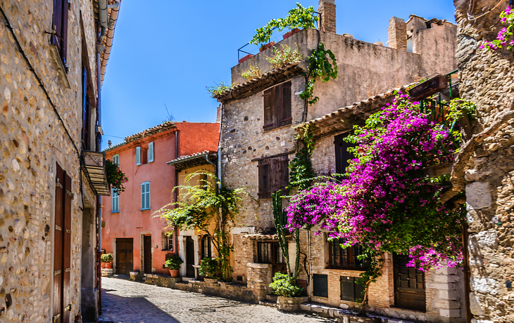 Haut-de-Cagnes - der älteste Stadtteil von Cagnes-sur-Mer an der französischen Riviera