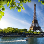 Seine in Paris mit Eiffelturm